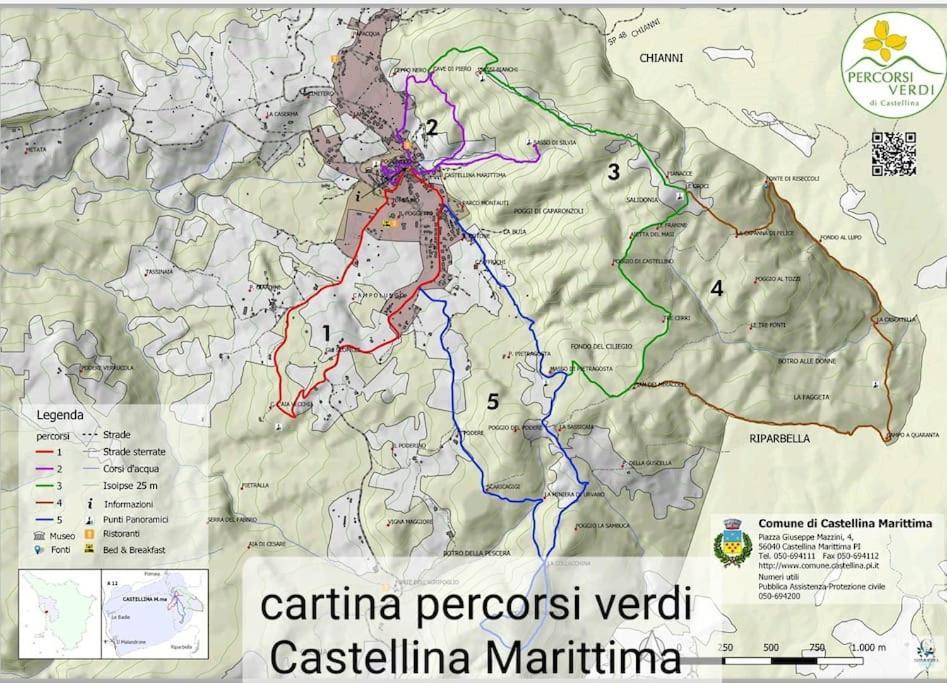Appartamento Bellavista Castellina Marittima Zewnętrze zdjęcie