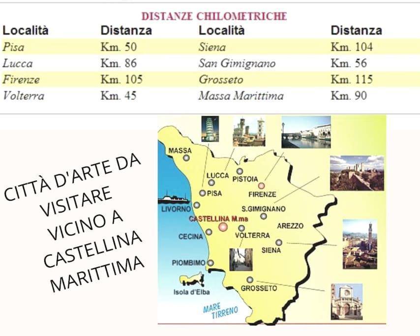 Appartamento Bellavista Castellina Marittima Zewnętrze zdjęcie